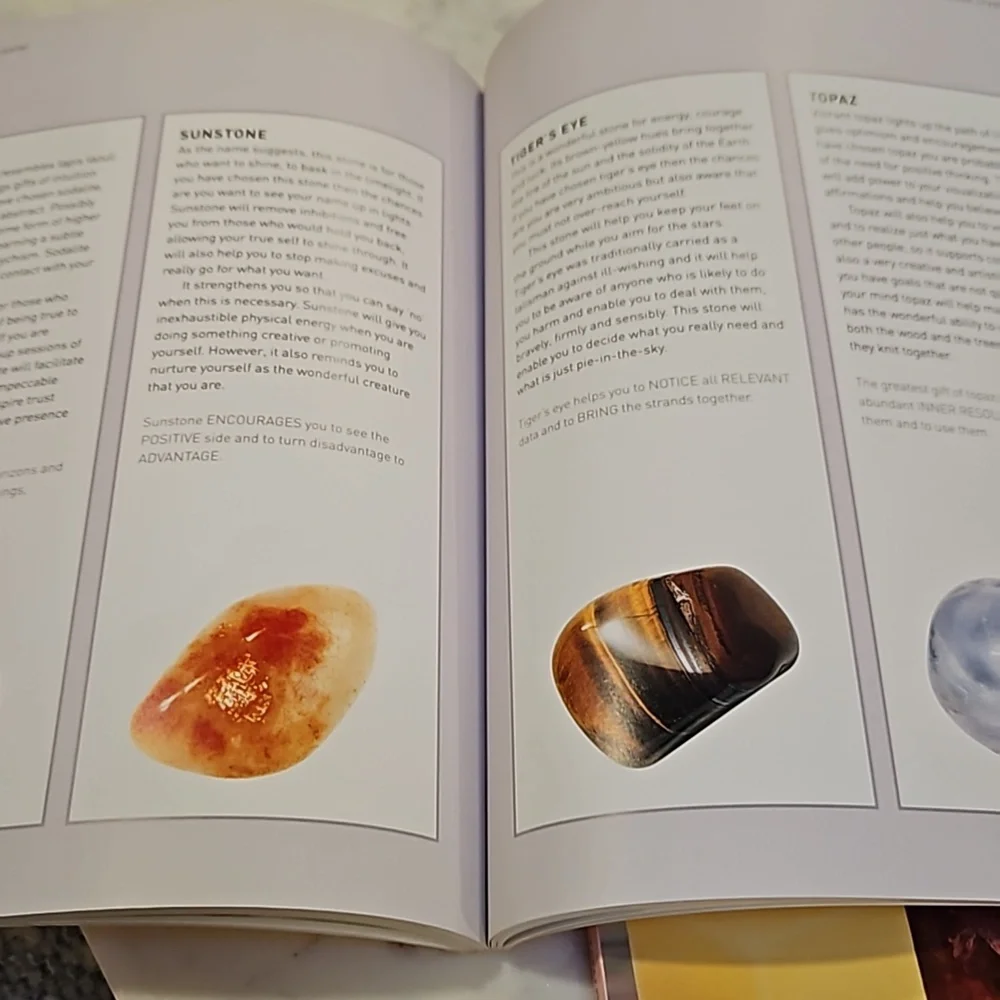 Crystal Energy Books Soft Covers Stones 2 Books Precious Stones